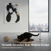 Cat Scratcher Bowl 2-in-1 Design Cat Scratcher Bed Corrugated Scrape Pad Low-Mess Paw-Gentle for Kittens