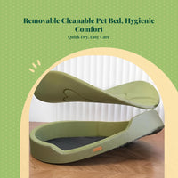Orthopedic pet bed, washable cover
