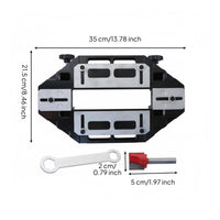 Wood Door Slotting Guarding Rubber Pads Door Hinge Jig Anti-Slip Protection Hinge Installation Jig for Cabinet Making, Workshop