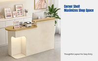 Modern Minimalist Cashier Counter, Small Bar Table, Reception Desk, for Boutiques, Tea Shops, Offices
