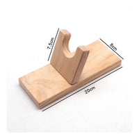 Hot Melt Glue Stand Stable Base Wooden Glue Stand Hands Free for DIY Lovers