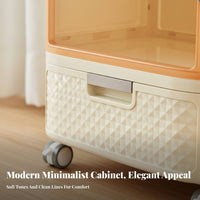 Narrow Rolling Cart Space-Saving Drawer Unit Multi-Purpose for Bedroom, Students