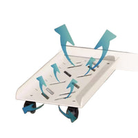 Computer Host Tray Stand with Wheels Mobile Base Shelf for Home Office