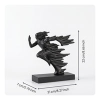 Abstract Runner Sculpture Tabletop Figurine Smooth for Cabinet