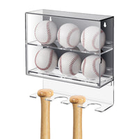 Acrylic Baseball Storage Box for Balls and Bats Transparent Display Case