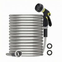 Stainless Steel Garden Hose Long-Lasting Watering Tool Weatherproof