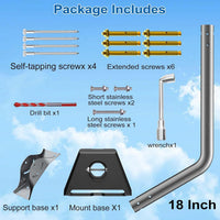 Signal Receiver Bracket Mount with Bent Pipe