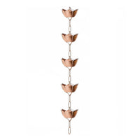 Copper Rain Chain Weather Resistant Rain Chain Rustproof for Courtyard, Temple