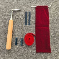 Piano Tuning Tool Kit with Wrench, Tuning Fork, Rubber Rod, 7 Pieces