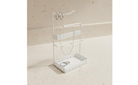 Necklace and Earring Holder Multi-Functional Storage Desktop Jewelry Tree Elegant Pattern for Teens, Bedroom, Closet, Lavatory
