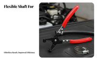 Car Water Pipe Clamp Tool Heavy Duty Hose Clamp Plier Locking Mechanism Flat Band Hose Pliers for Mechanics, DIY Enthusiasts