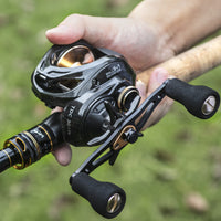 Chiren Violent Black Bass Baitcasting Reel Carbon Fiber Handle Slow Jigging Reel