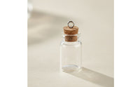 50 Pieces Wishing Bottle with Eye Pin Corked Small Glass Bottle with Cork Cute Tiny Jar for Crafters