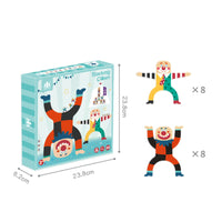 10 Pieces Wooden Balancing Game Educational Wooden Balancing Toy Interactive Educational for Children, Playroom, Classroom