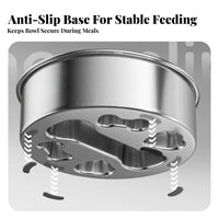Slow Feeder Dog Bowl Rust-Resistant Stainless Pet Bowl Easy to Pet Hygiene Supplies for Large Dogs