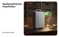Combination Lock Hard-Sided Briefcase Secure Locking Mechanism Metal Lockbox Sturdy Construction Attache Case Portable Design for Business Travelers, Professionals, Technicians, Travel, Office, Worksite