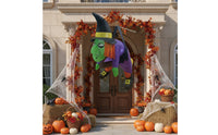 Outdoor Halloween Inflatable Witch Safe Halloween Inflatable Giant Inflate Witch Lighted for Porch
