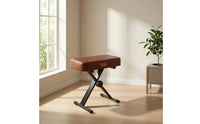 Adjustable Piano Bench Compact Piano Bench with Padded Seat Heavy-Duty Furniture for Students