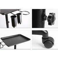 Hairdressing Trolley Wheeled Salon Tray on Wheels Stable Wide Foundation Tray  for Nail Technicians