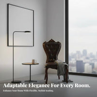 Button-Tufted Wooden Armchair Sturdy Wood Frame Upholstered Chair Ergonomic Rearrest Easy Assembly for Office Workers