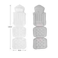 Full Body Bathtub Reclining Cushion Breathable Bath Cushion with Headrest Hanging Bath Pillow with Headrest Luxury for Adults