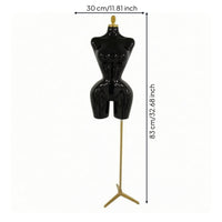 Mannequin Torso with Stand Sturdy Dress Form with Base Portable Manikin for Boutiques
