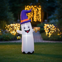 Inflatable   with Witch Hat Freestanding Halloween Inflatable   Colorful for Garden
