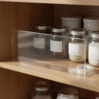 10 Pieces Clear Shelf Divider L-Shaped Shelf Barrier Space-Saving