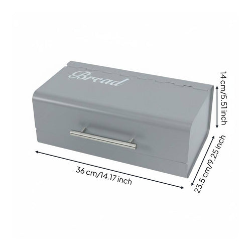 Countertop Storage Box Dustproof Kitchen Bread Container Space Saving