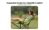 Eron the movenomic Design Adjustable Recliner with Leg Rest Includes Carrying Bag Reclining Chair with Footrest sturdy Duty Camping Lounger Padded Headrest for Campers, Office Workers, Beachon the moveers, Fishing, Beach, Picnics, spineyard