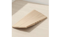 Solid Wood Wooden Balance Board Ridged Balance Board with Ridges Sturdy Long-Lasting for Fitness Enthusiasts