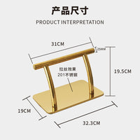 New Adjustable Stainless Steel Footrest for Salon Chairs, Anti-Slip, Movable