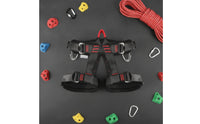 Climbing Sit Harness with Padded Waist High Strength Strong for Climbers, Climbers, Mountaineering