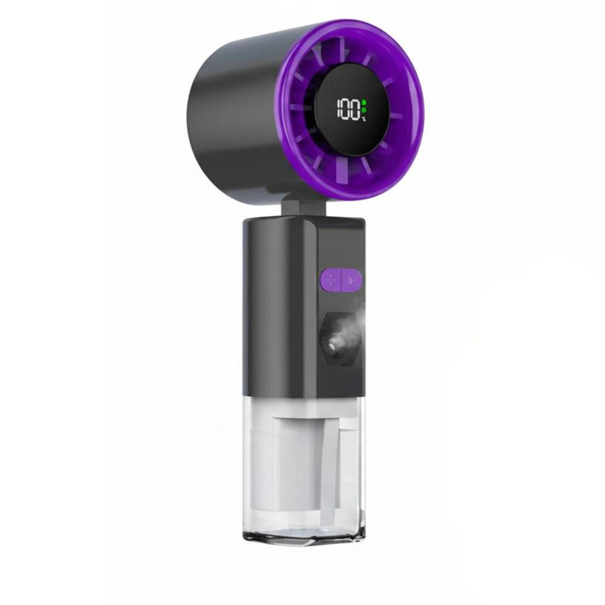 Digital Display Mini Cooling Mist Fan Low Noise Portable Water Spray Fan for Outdoor