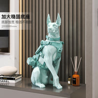 Doberman Dog Figurine for Home Decor, Modern Minimalist Style, Resin, Gift for Housewarming