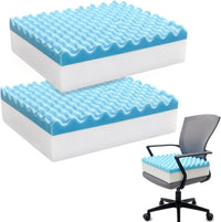 Egg Crate Foam Chair Cushion for Back Relief, Office, Recliner, Wheelchair, Car