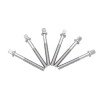 Drum Set Short Screws 6-Pack Iron Electroplated Bass Drum Toms Screws Percussion Accessories
