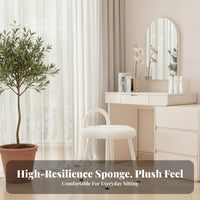 arc-backrear Dressing Chair Light Luxury Design Vanity Stool Ins aesthetic for Cloakroom