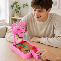 Kids Desktop Basketball Shooting Game Machine, Two-Player Mini Interactive Toy for Parent-Child Fun