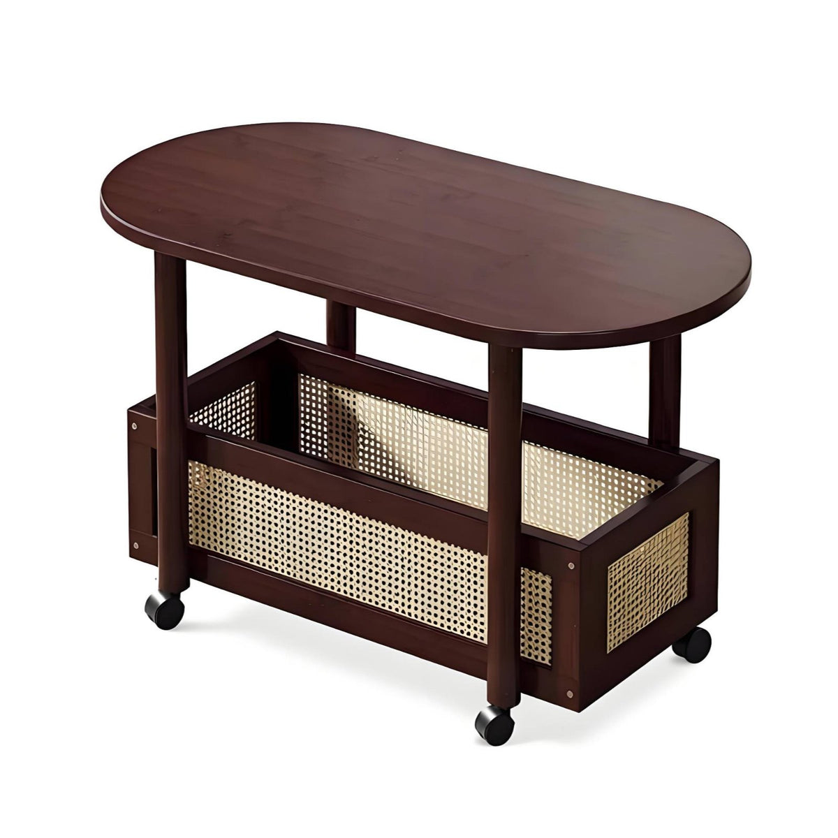 Multi-Tier Rolling Shelf with casters Multi-Tier Rolling Rack Space Saving