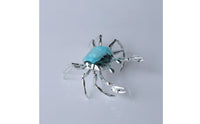 High-Quality Crab Figurine Electroplated Crab Sculpture Lustrous Figurine with Shell Faceted for Interior Designers, Art Collectors, Living Room, Entryway, Hotel Lobby, Office Reception