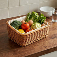 Woven Storage Basket Sturdy Household Item Portable