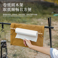 户外帆布餐具收纳袋壁挂式纸巾收纳架野炊露营便携多功能帐篷挂袋