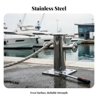 Single Cross Bollard Stainless Steel Docking Bitt Yacht Cross Cleat Long-Lasting Boat Bollard Sturdy Duty for Dock
