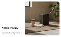 Hardwood Wood block-like Table Nordic Design Stool Minimalist decorative quality Multi-Functional for Lounge Area