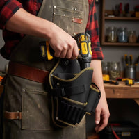 Efficient Drill Tool Bag with Buckle Compact Tool Pouch with Bit Pockets Long-Lasting Drill Holder Secure for DIYers