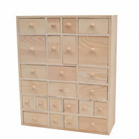Wooden Drawer Organizer Multiple Drawers Wood Desktop Organizer Compact Size Wood Storage Cabinet