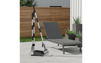 Pooper Scooper Rustproof Dog Waste Tray and Rake Easy to Clean Canine Rake Collector for Garden
