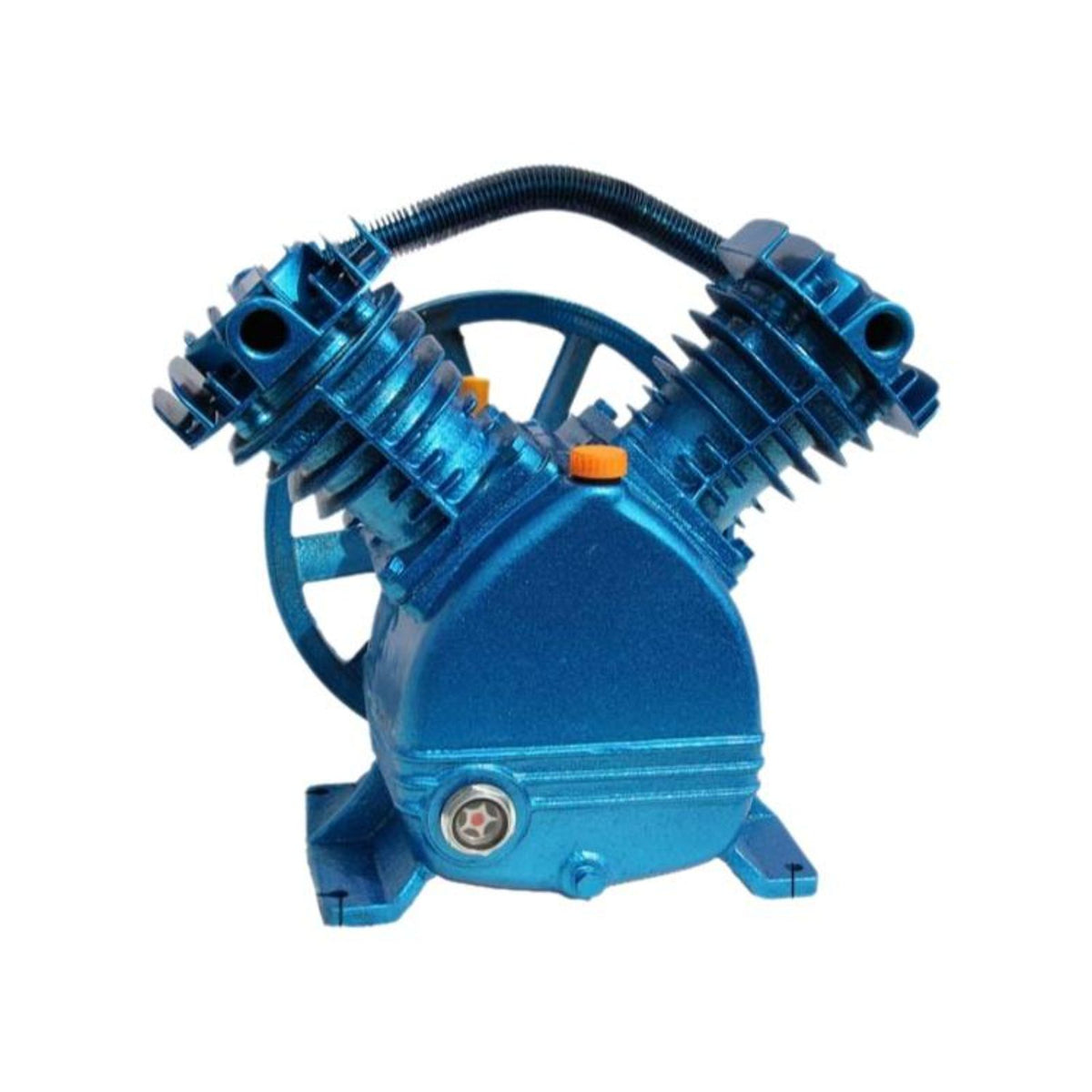 4-cylinder compressor head inflates tires fast