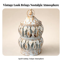 Decorative Iron Lantern Centerpiece Openwork Lantern Timeless Elegance